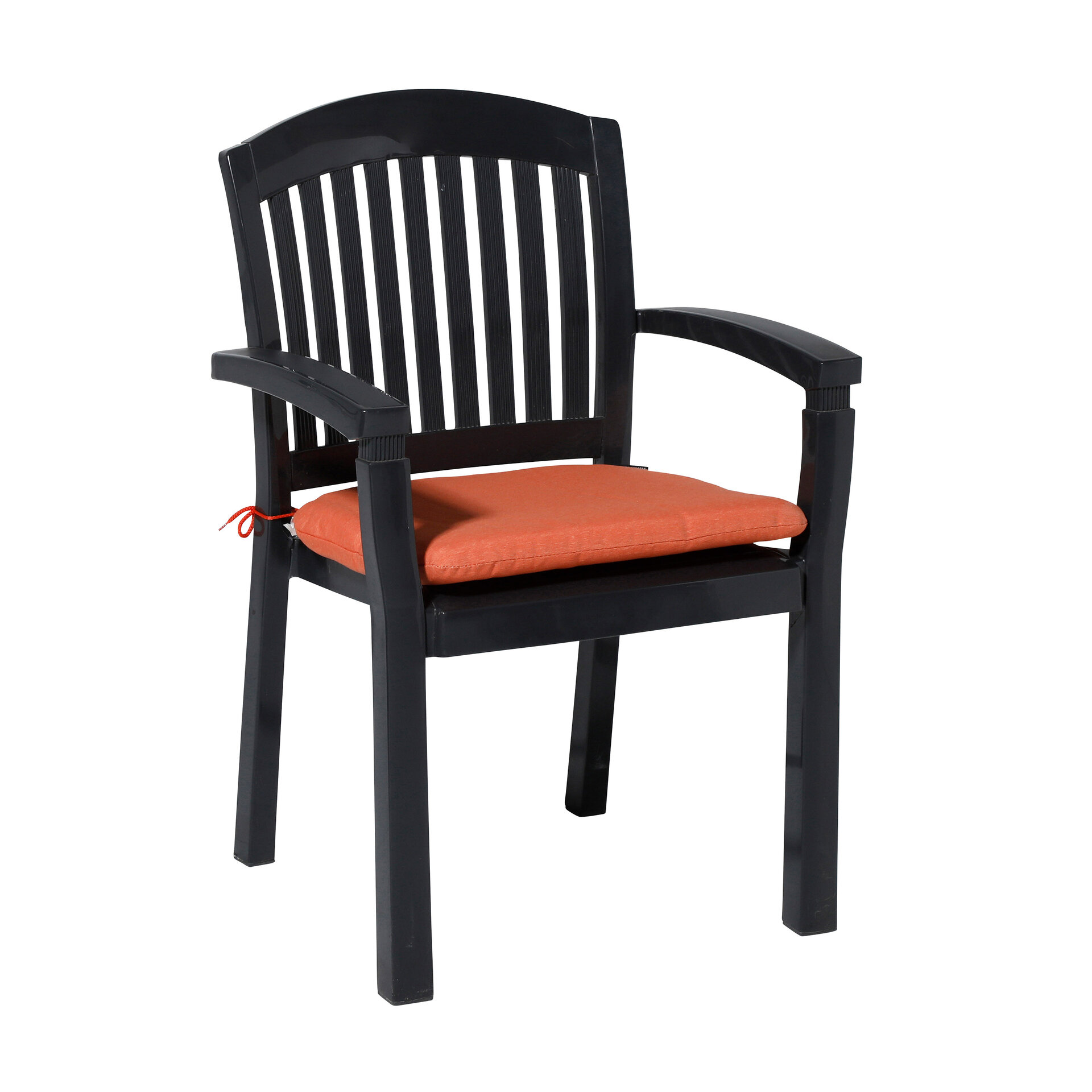 Zitkussen ca.46x48cm Panama flame orange 2 stuks