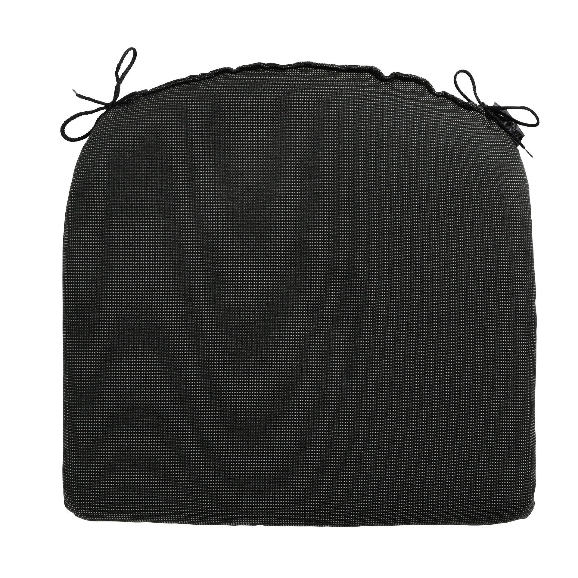 Zitkussen ca.46x48cm Rib black 2 stuks