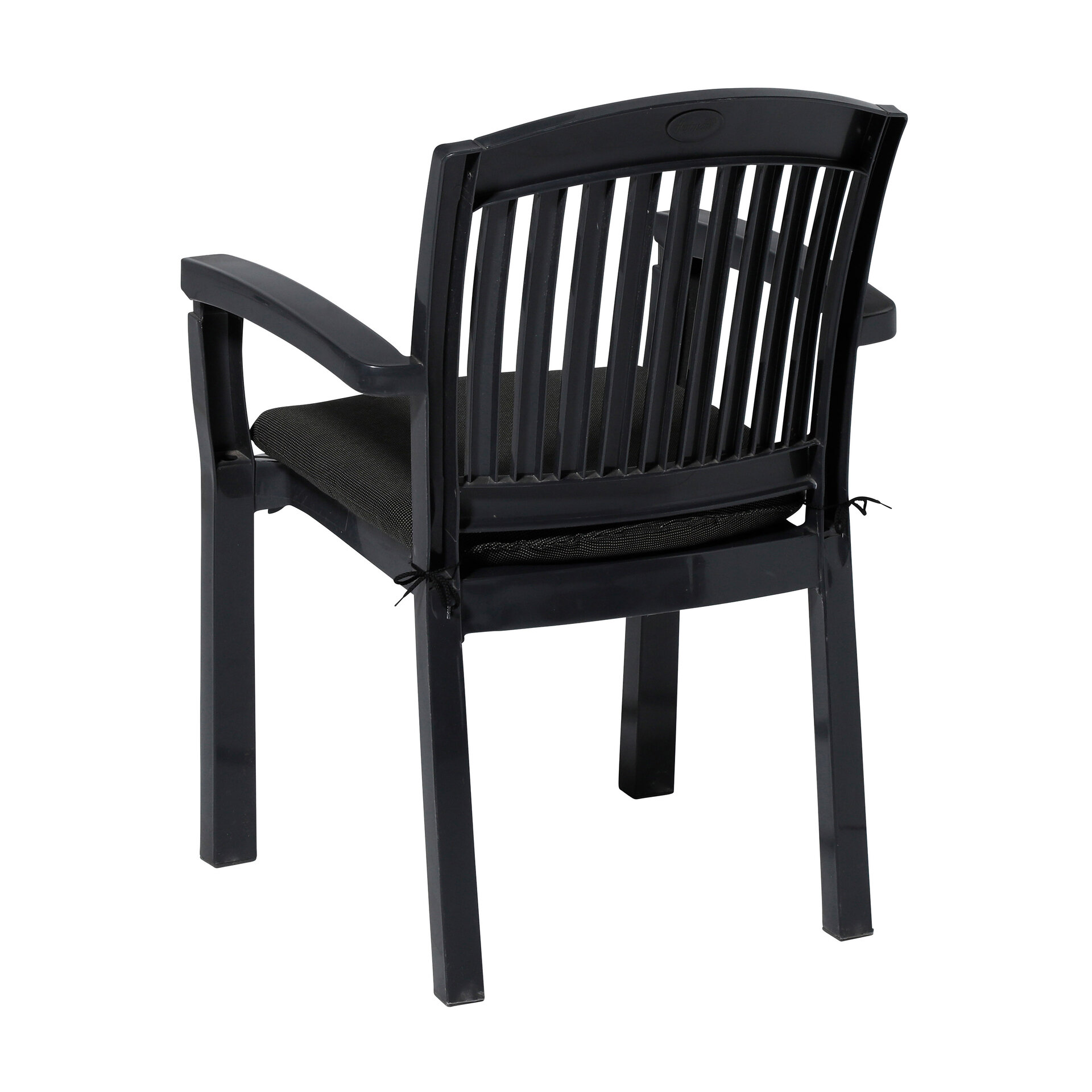 Zitkussen ca.46x48cm Rib black 2 stuks