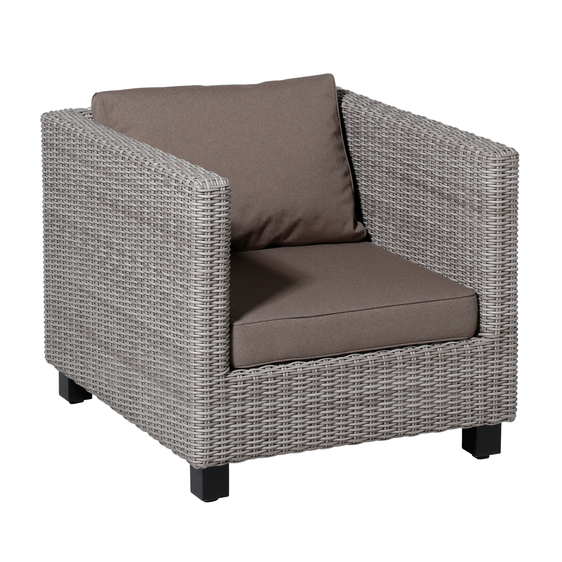 Madison Luxe Loungekussens (Outdoor Manchester Taupe) 60x60 + 60x40cm | Extra dik