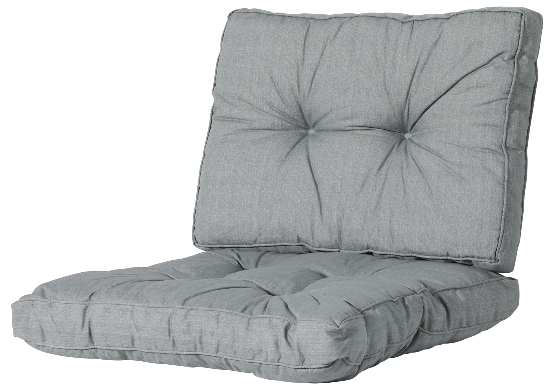 Loungekussen Luxe en Florance set Basic Grey 73x73cm + 73x43cm