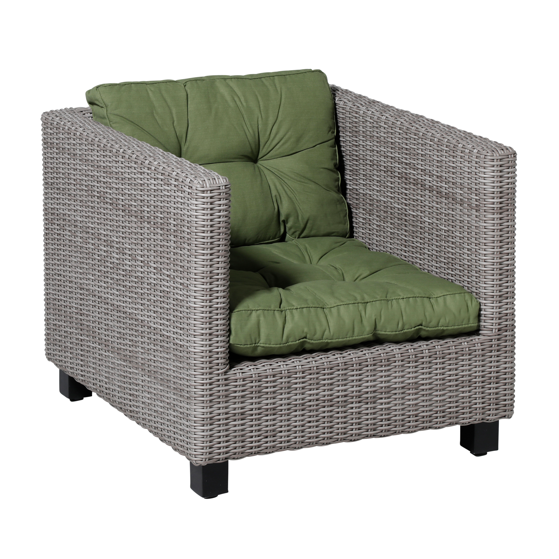 Loungekussen set Florance (Basic Green) ca. 60x60cm + 60x43cm
