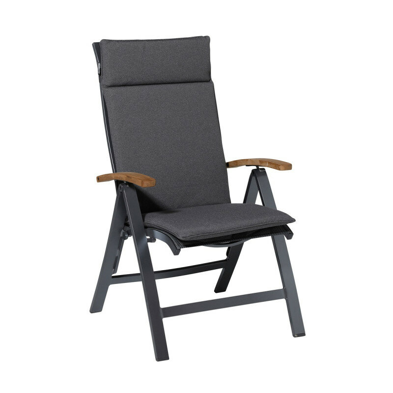 Kussen hoog universeel ca.120x50cm Outdoor Manchester grey 2 stuks