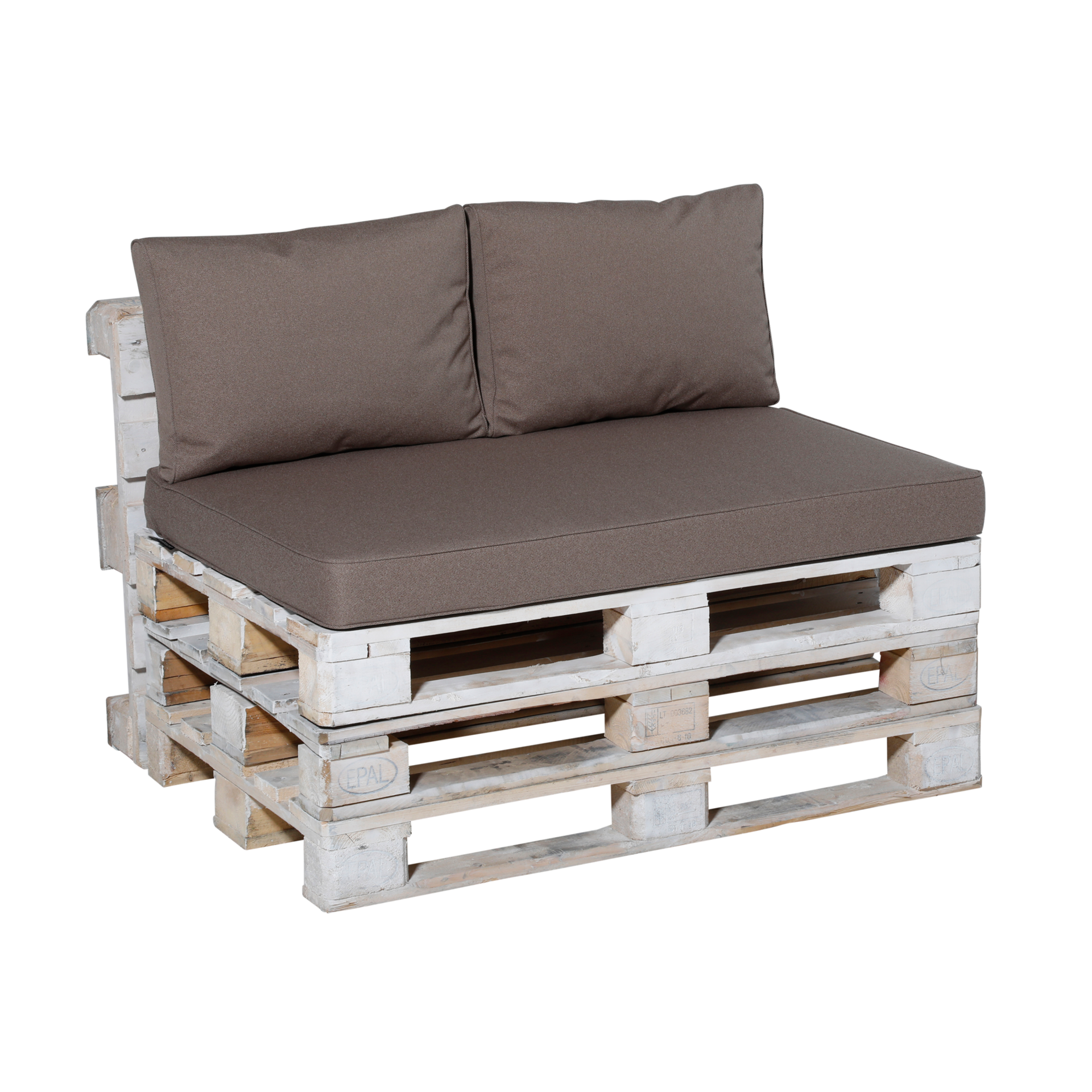 Lounge palletkussen set 120x80cm + rugkussens (Outdoor Manchester Taupe) - Madison