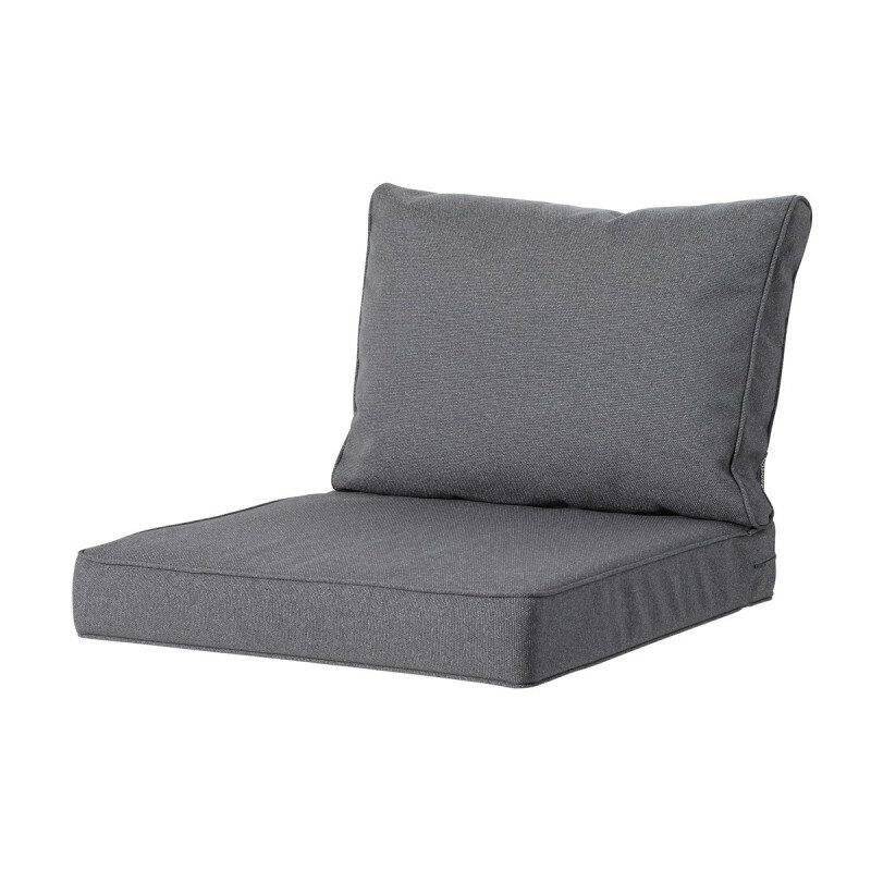 Lounge zitkussen ca.60x60cm Outdoor Manchester grey 2 stuks