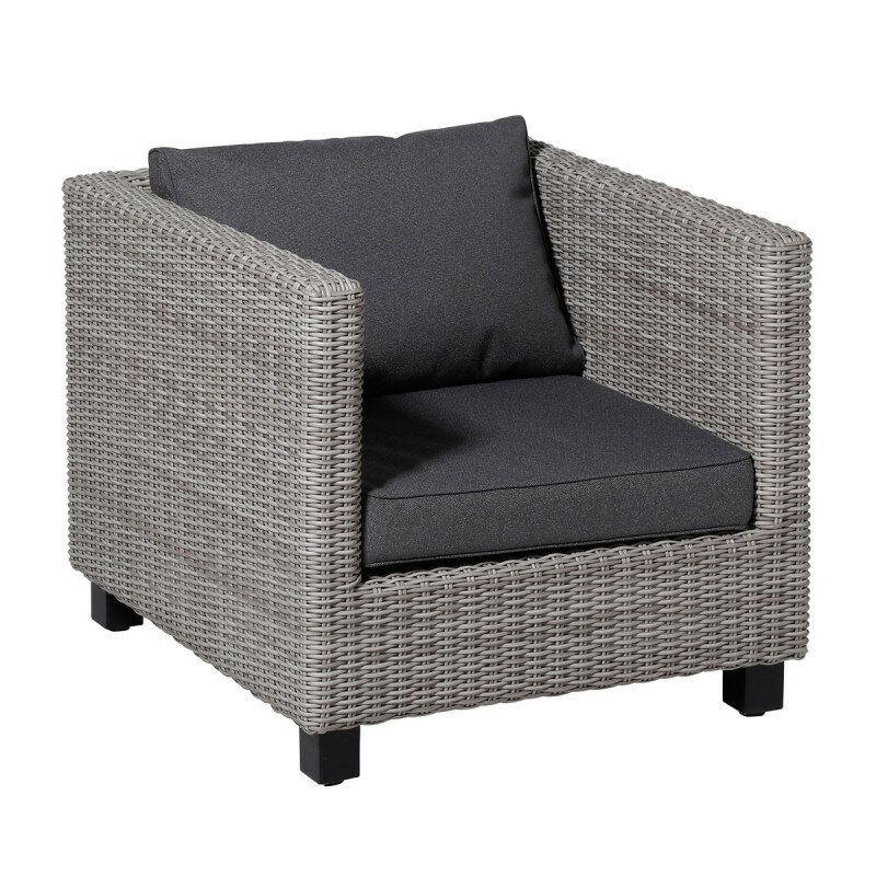 Lounge zitkussen ca.60x60cm Outdoor Manchester grey 2 stuks