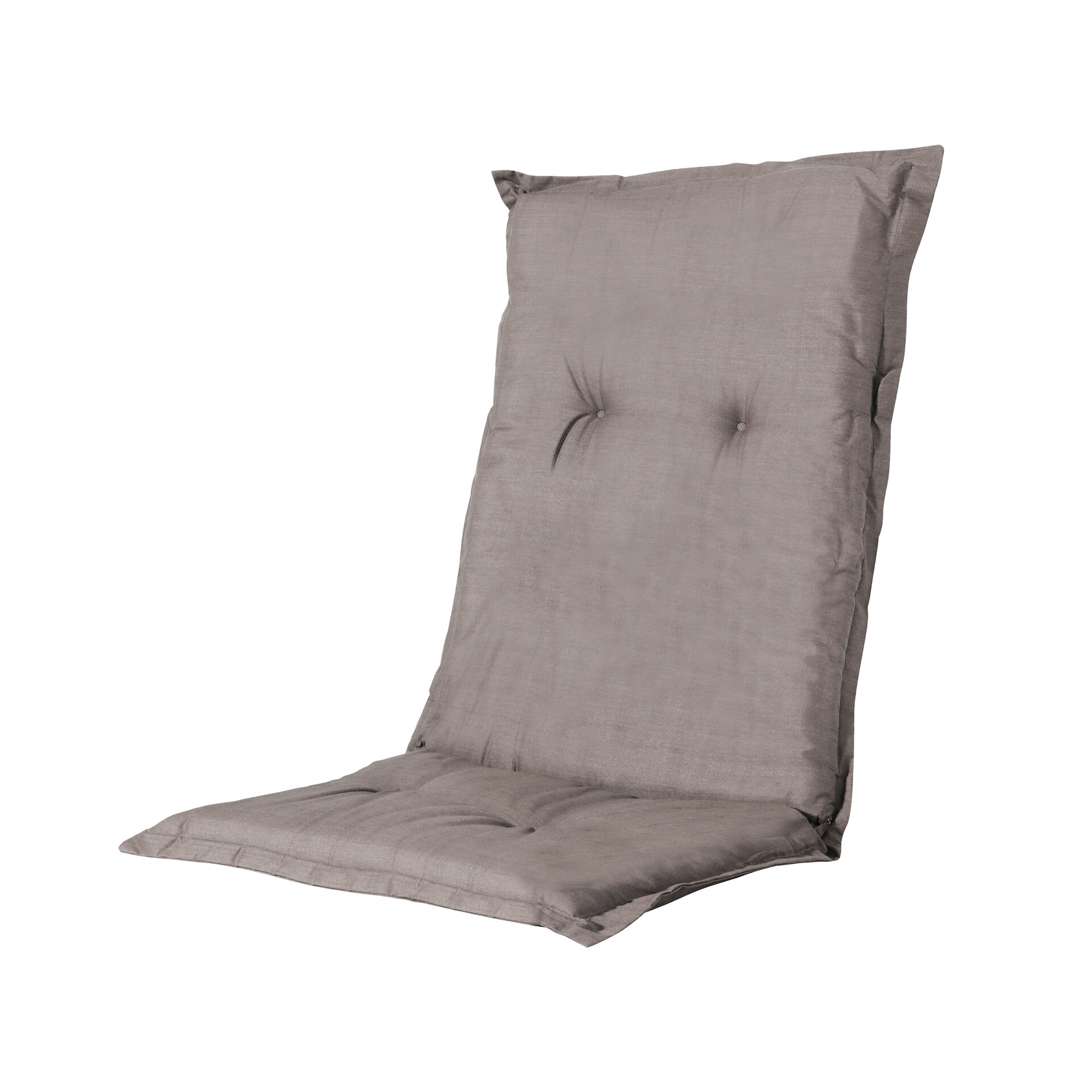 Kussen lage rug ca.105x50cm Basic taupe 2 stuks