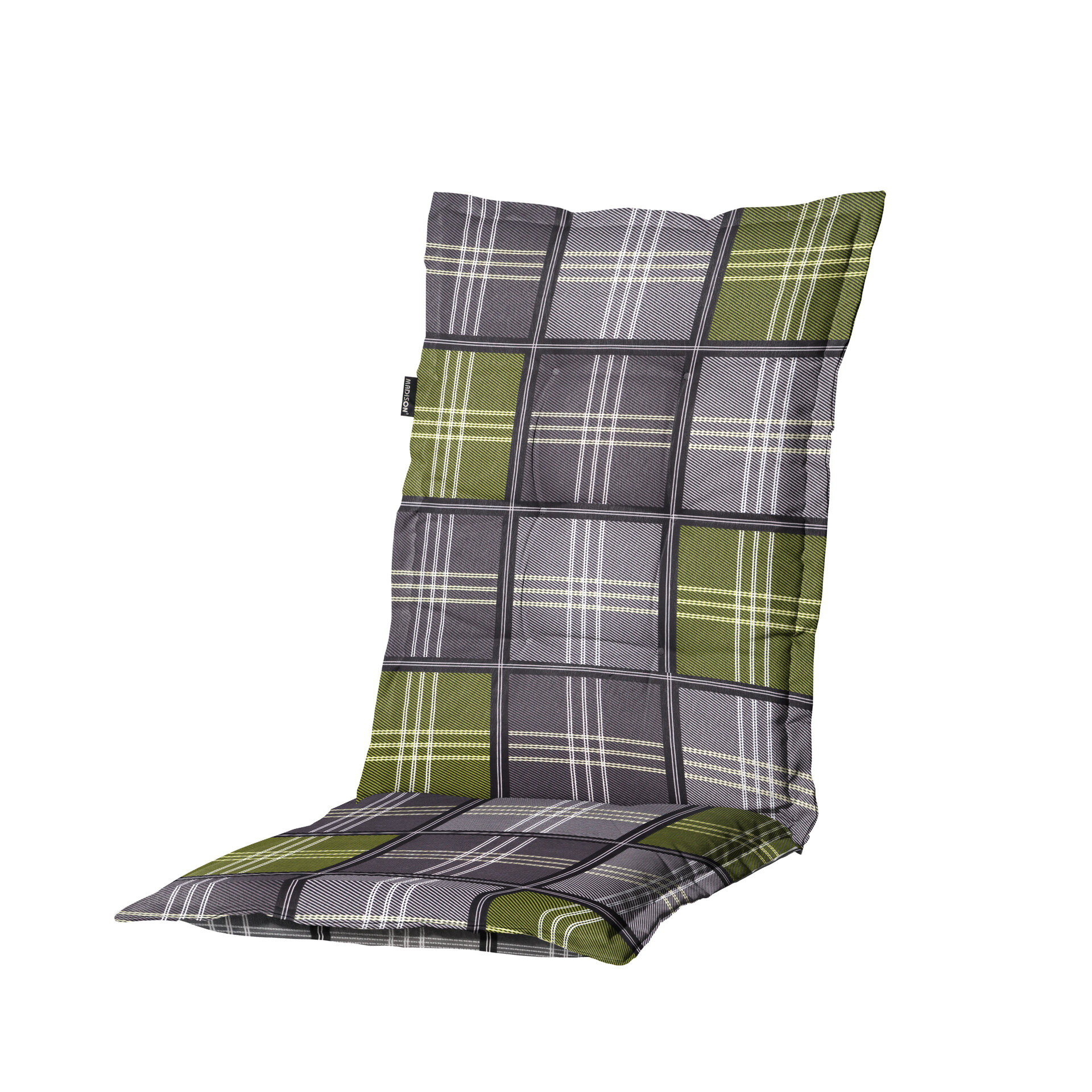 Kussen lage rug ca.105x50cm Patchy olive 2 stuks