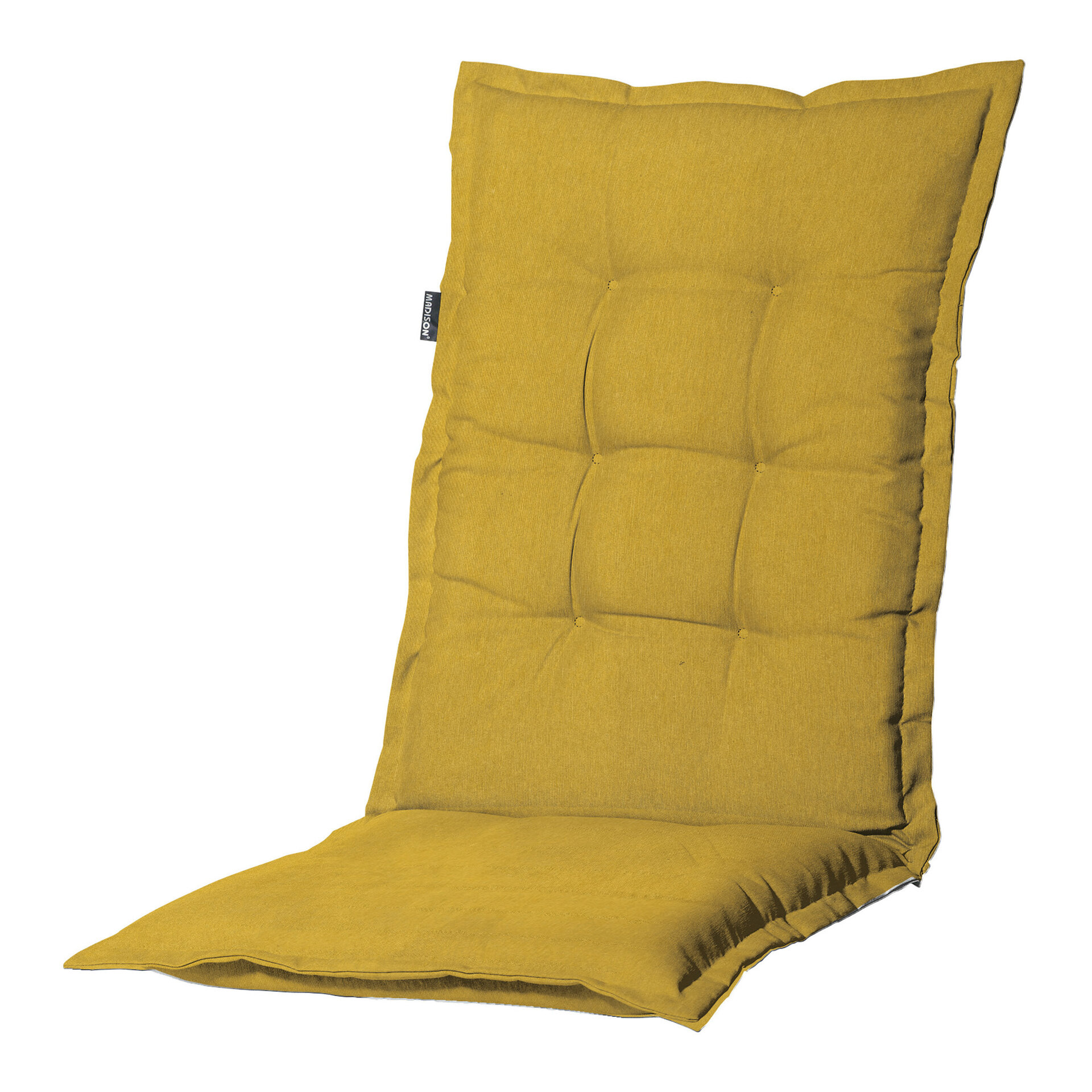 Kussen lage rug ca.105x50cm Panama mustard 2 stuks