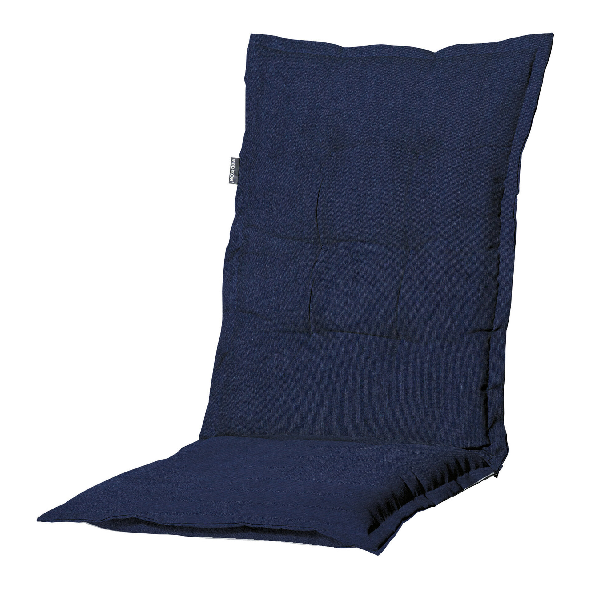 Kussen lage rug ca.105x50cm Panama indigo 2 stuks
