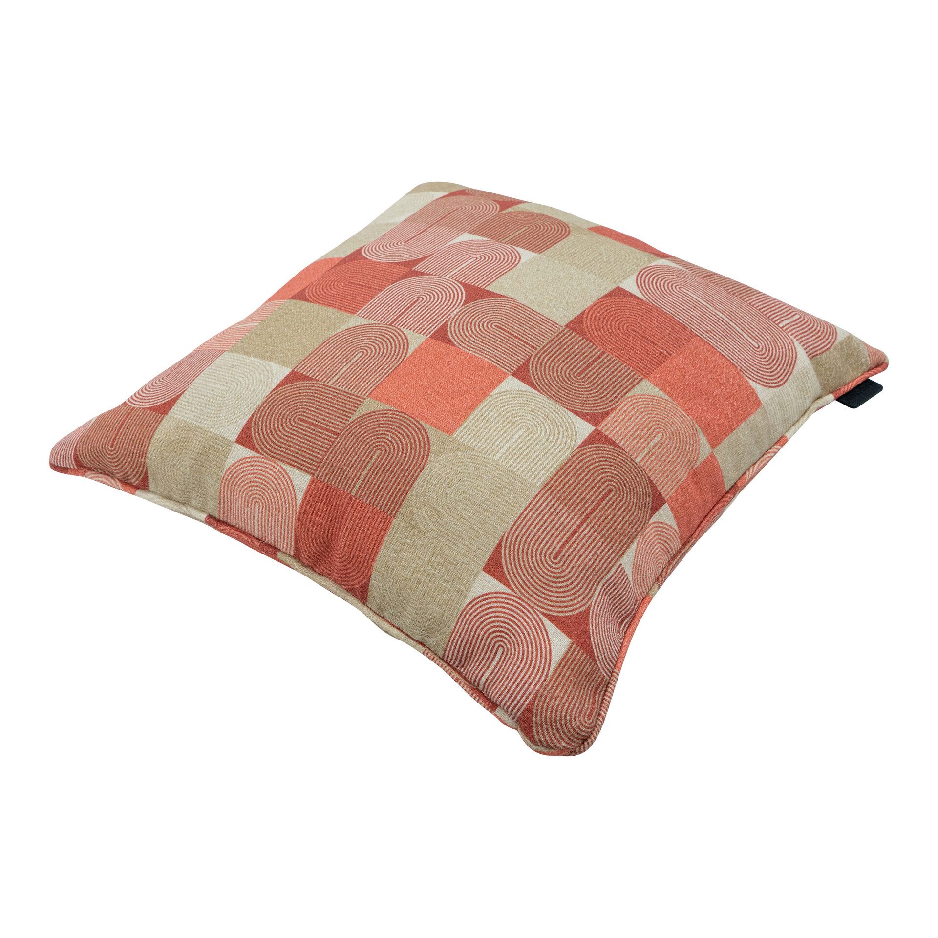 Sierkussen paspel ca.50x50cm Outdoor WR Jacky terra 2 stuks