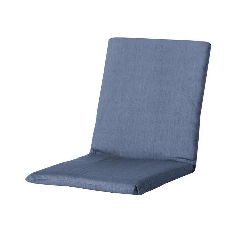 Stapelstoel kussen ca.97x49cm Basic blue 2 stuks