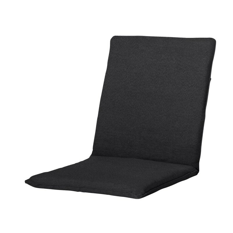 Stapelstoel kussen ca.97x49cm Panama black 2 stuks
