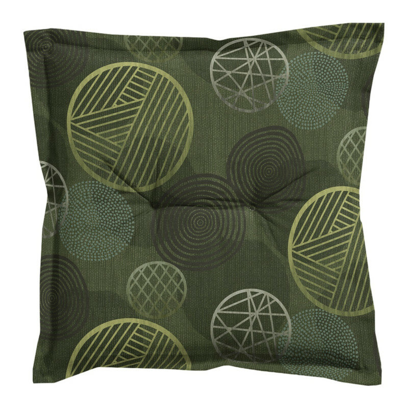 Zit universeel ca.50x50cm Circle green 2 stuks