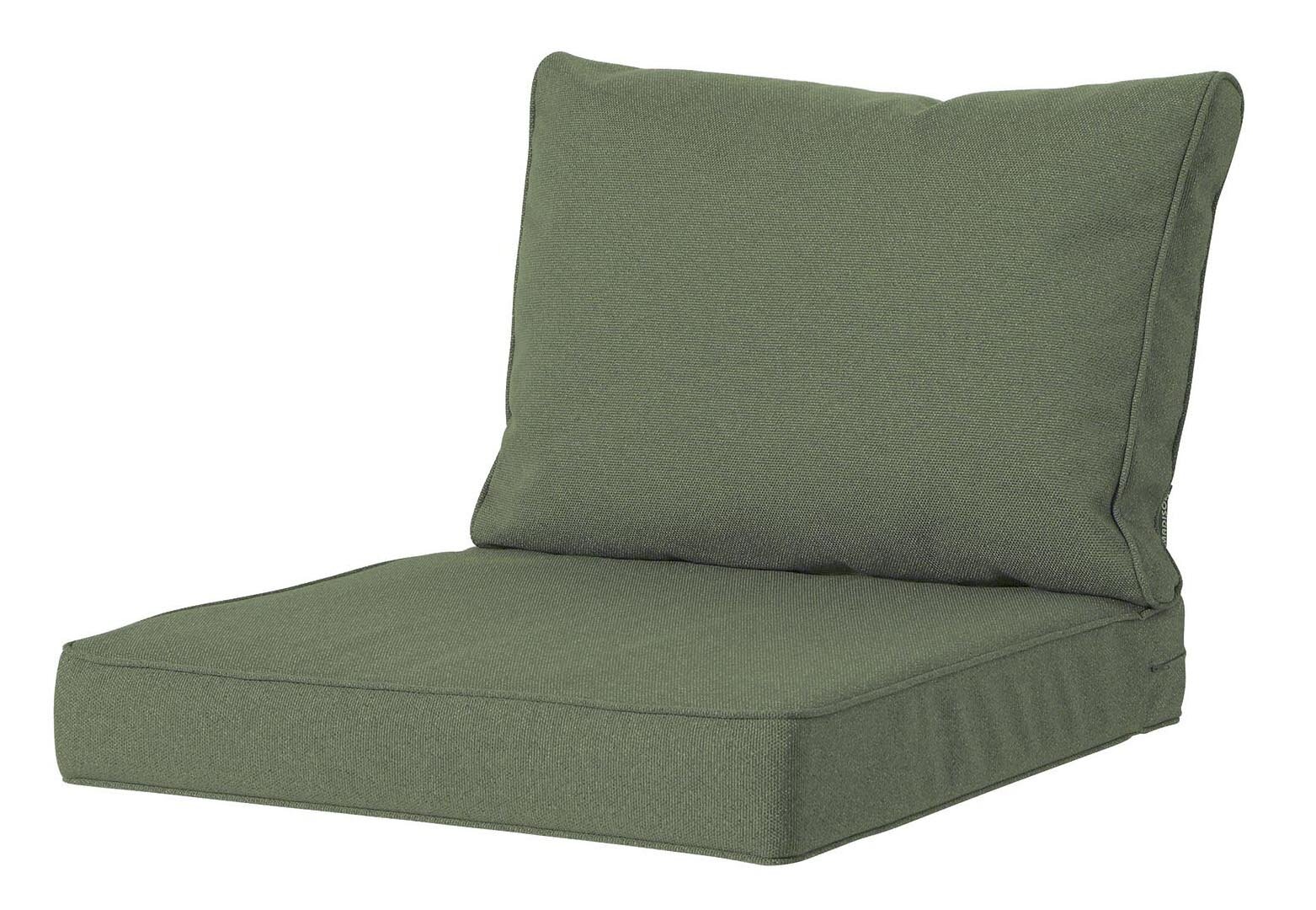 Madison Luxe Loungekussens (Outdoor Manchester Green) 73x73 + 73x40cm | Extra dik