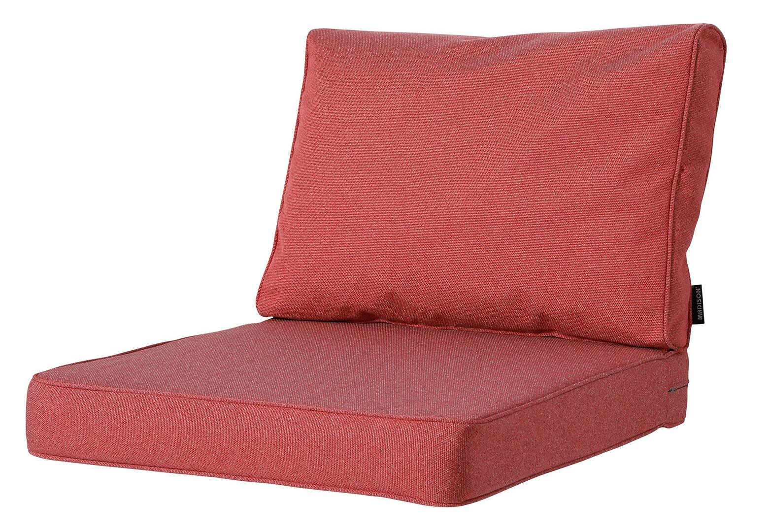 Madison Luxe Loungekussens (Outdoor Manchester Red) 60x60 + 60x40cm | Extra dik