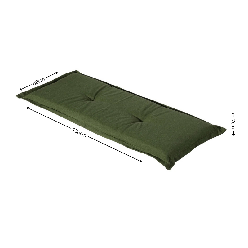 Bankkussen ca.180x48cm Panama green