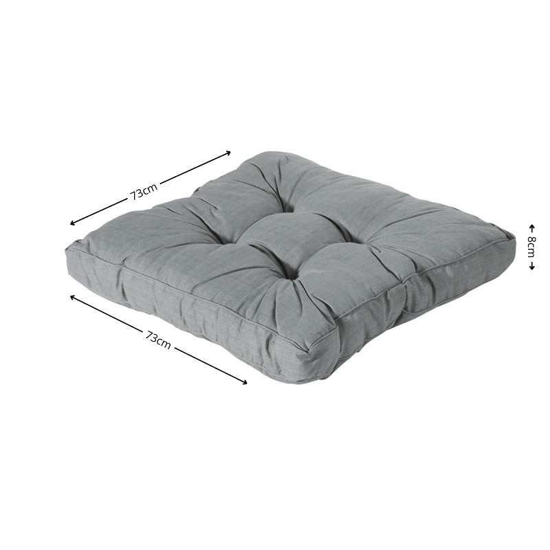 Florance zit ca.73x73cm Basic grey 2 stuks