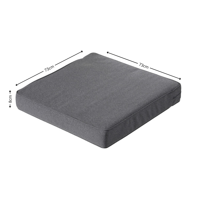 Lounge zitkussen ca.73x73cm Outdoor Manchester grey 2 stuks