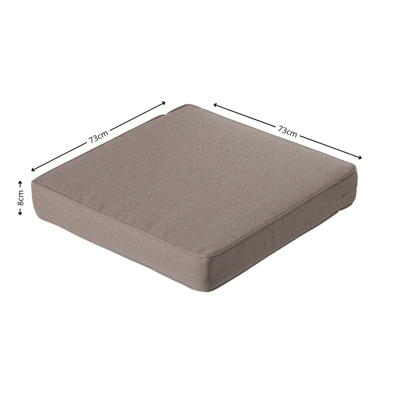 Lounge zitkussen ca.73x73cm Outdoor Manchester taupe 2 stuks