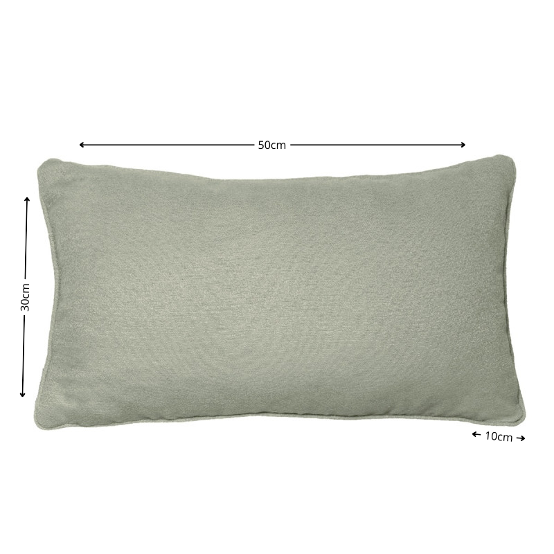 Sierkussen paspel ca.30x50cm Outdoor WR Napels kaki 2 stuks