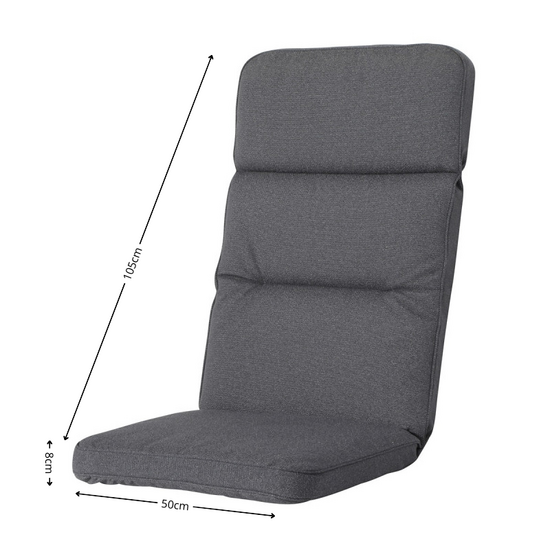 Excellent kussen laag ca.105x50cm Outd Manchester grey 2 stuks