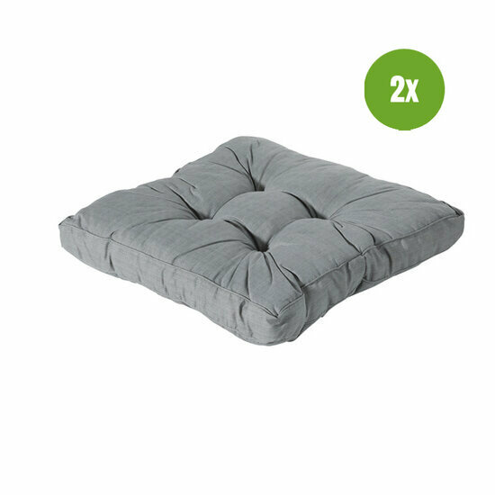 Florance zit ca.73x73cm Basic grey 2 stuks