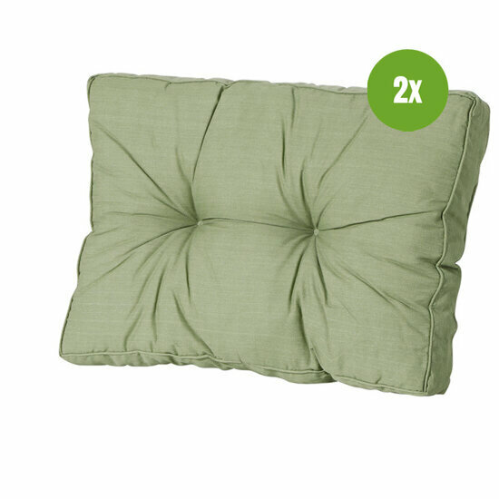 Florance rug ca.43x60cm Basic green 2 stuks