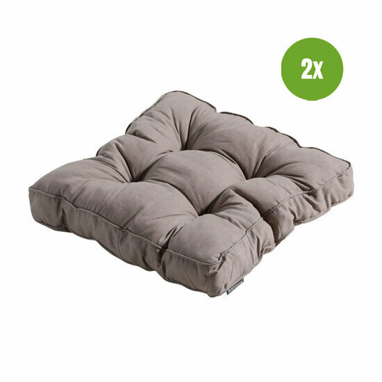 Florance kussen ca.47x47cm Basic taupe 2 stuks