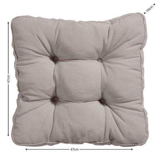 Florance kussen ca.47x47cm Panama taupe 2 stuks