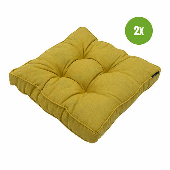 Florance kussen ca.47x47cm Panama mustard 2 stuks