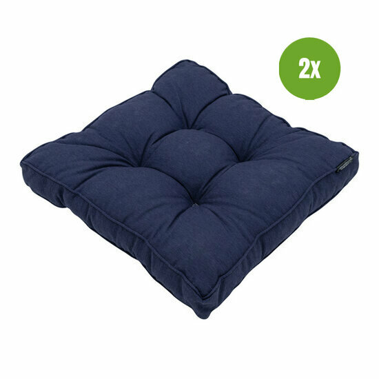 Florance kussen ca.47x47cm Panama indigo 2 stuks