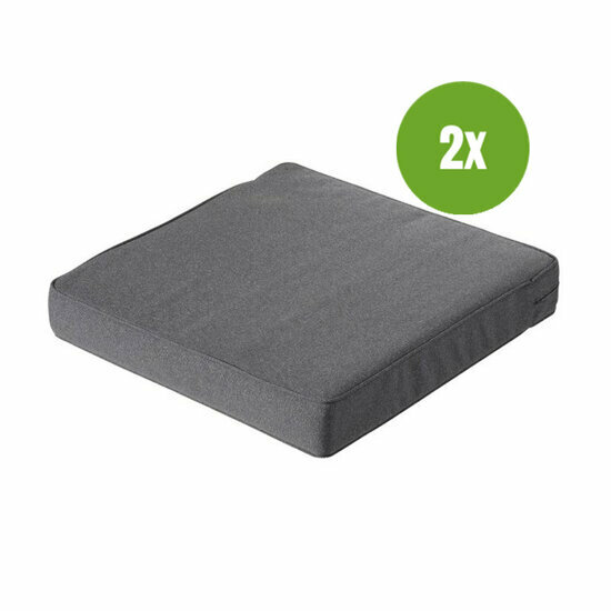 Lounge zitkussen ca.73x73cm Outdoor Manchester grey 2 stuks