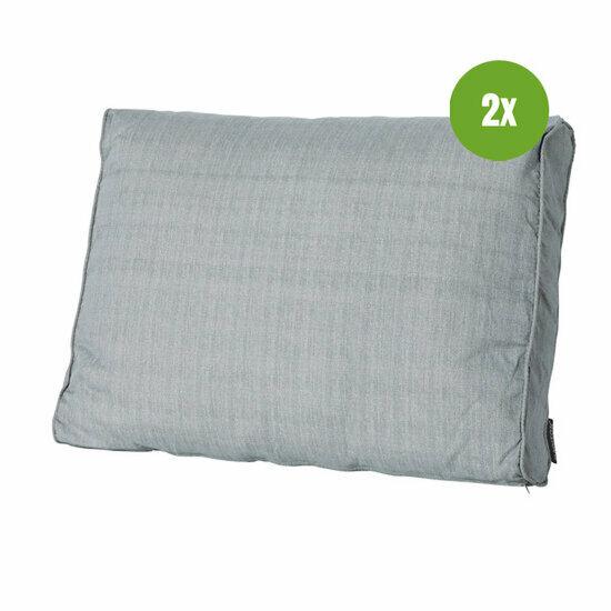 Lounge rug ca.40x60cm Basic grey 2 stuks