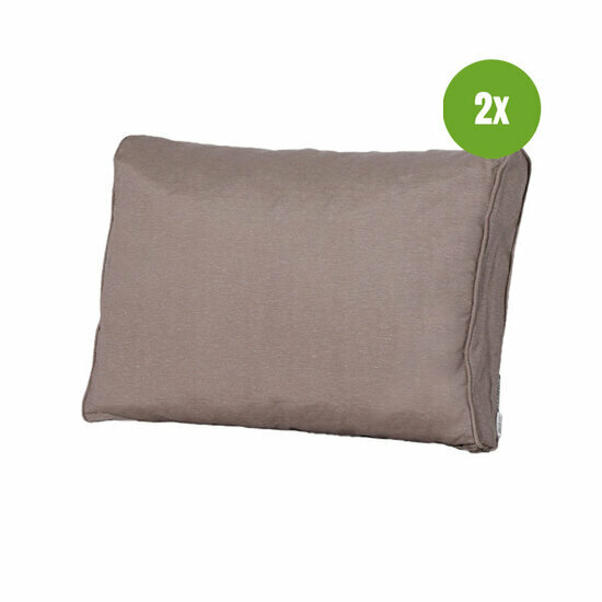 Lounge rug soft ca.40x60cm Panama taupe 2 stuks