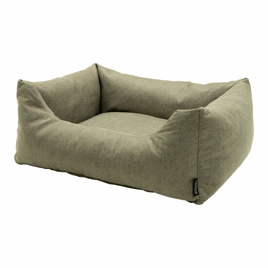 Hondenmand ca.80x67x22cm Leather look sand