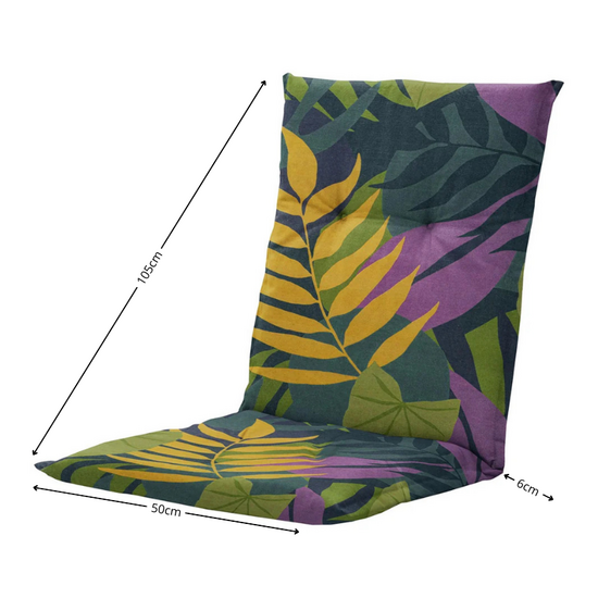 Kussen lage rug ca.105x50cm Iven green 2 stuks