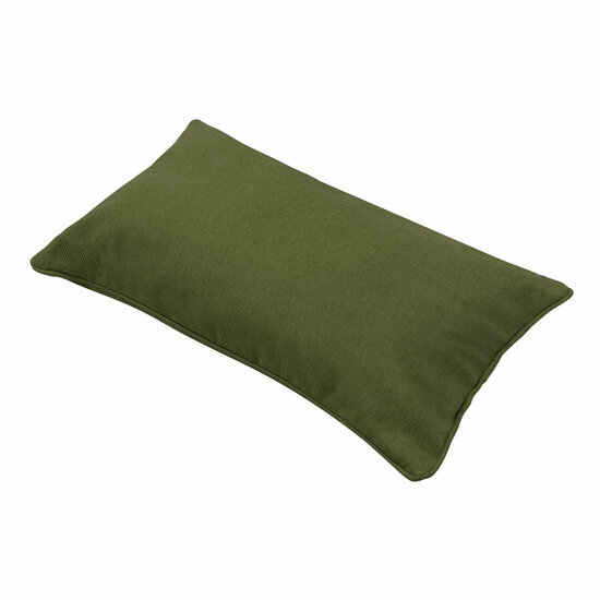 Sierkussen paspel ca.30x50cm Moss green canvas eco+ 2 stuks