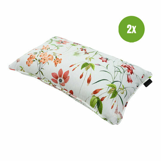 Sierkussen paspel ca.30x50cm Outdoor+ Milly natural 2 stuks