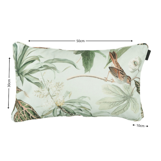 Sierkussen paspel ca.30x50cm Outdoor+ Grasse green 2 stuks