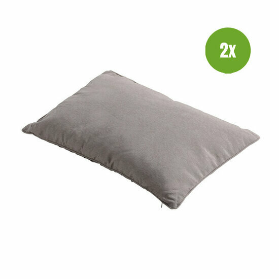 Sierkussen paspel ca.40x60cm Panama taupe 2 stuks