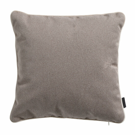 Sierkussen paspel ca.45x45cm Outdoor Manchester taupe 2 stuks