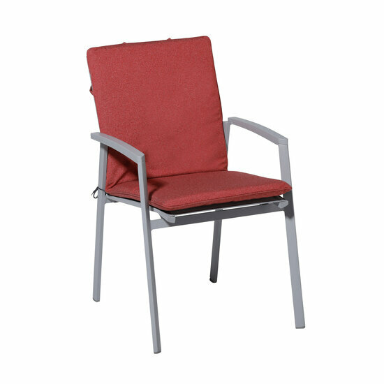 Stapelstoel kussen ca.97x49cm Outdoor Manchester red 2 stuks