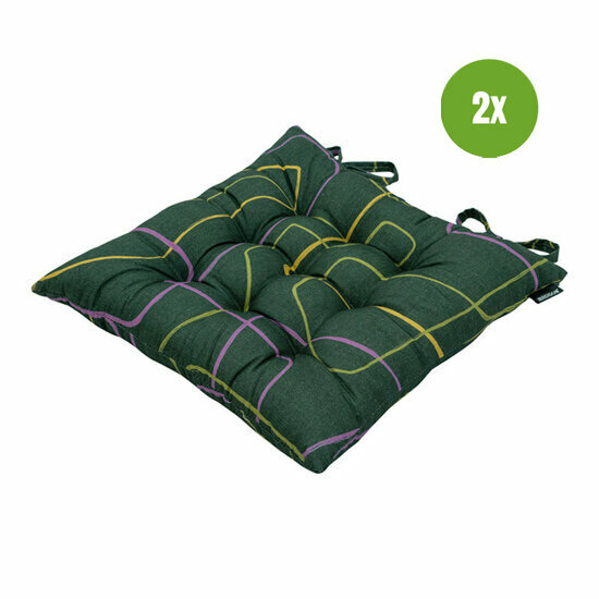 Toscane kussen ca.46x46cm Joah green 2 stuks