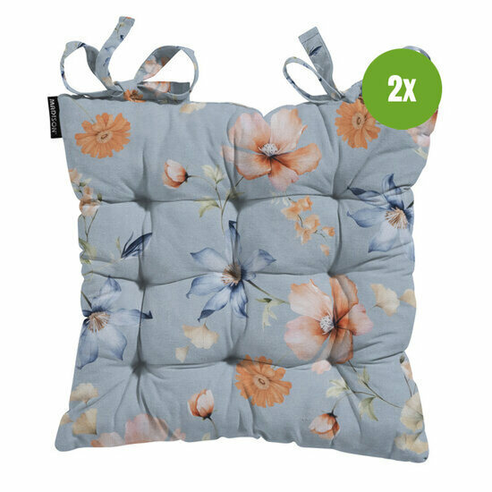 Toscane kussen ca.46x46cm Florina blue 2 stuks