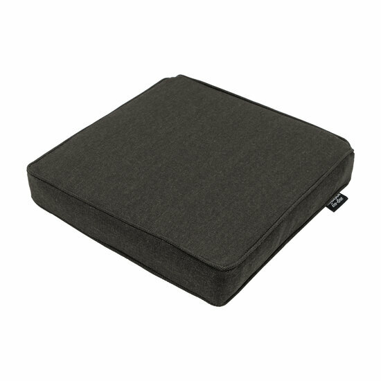 Luxe zitkussen ca.40x40cm Dark grey canvas eco+ 2 stuks