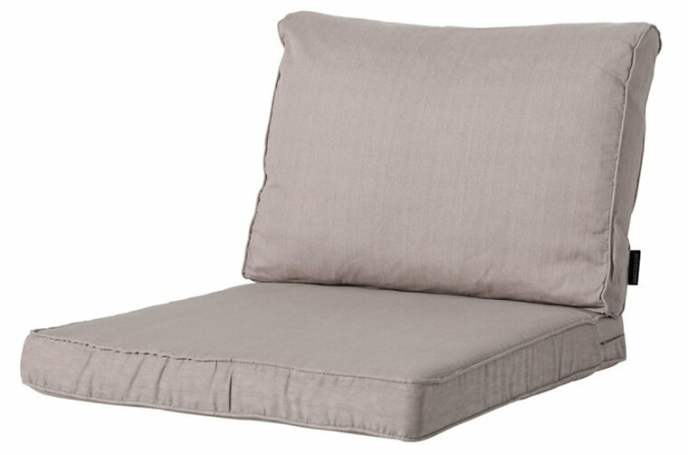 4 SETS Luxe Loungekussens Basic Taupe | 60x60cm + 60x43cm