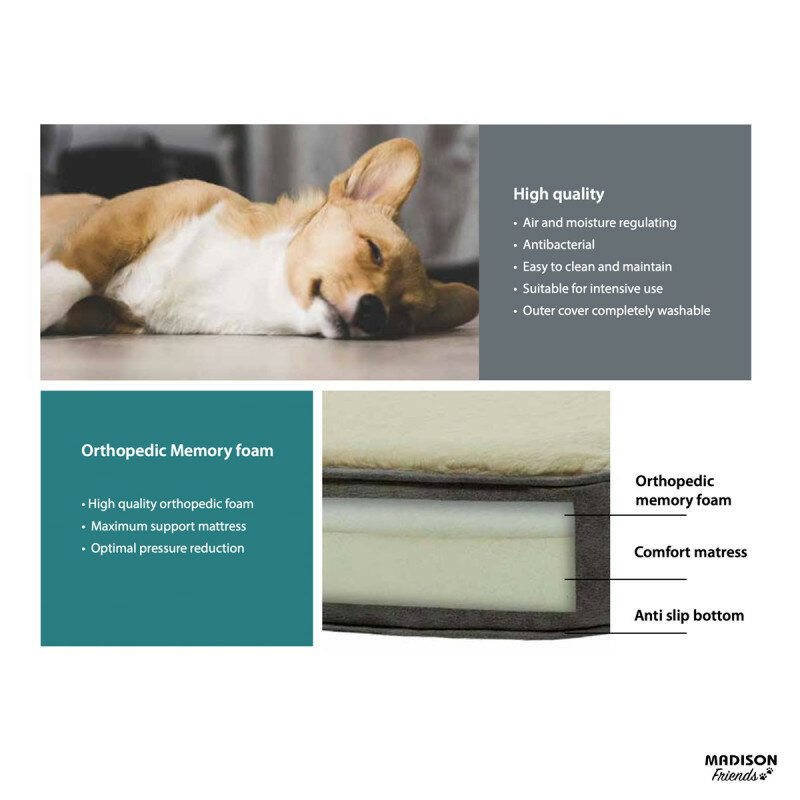 Orthopedisch kussen ca.55x45cm Grey