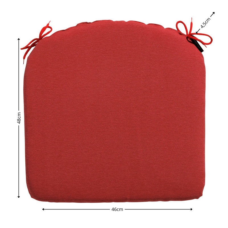 Zitkussen ca.46x48cm Panama brick red 2 stuks