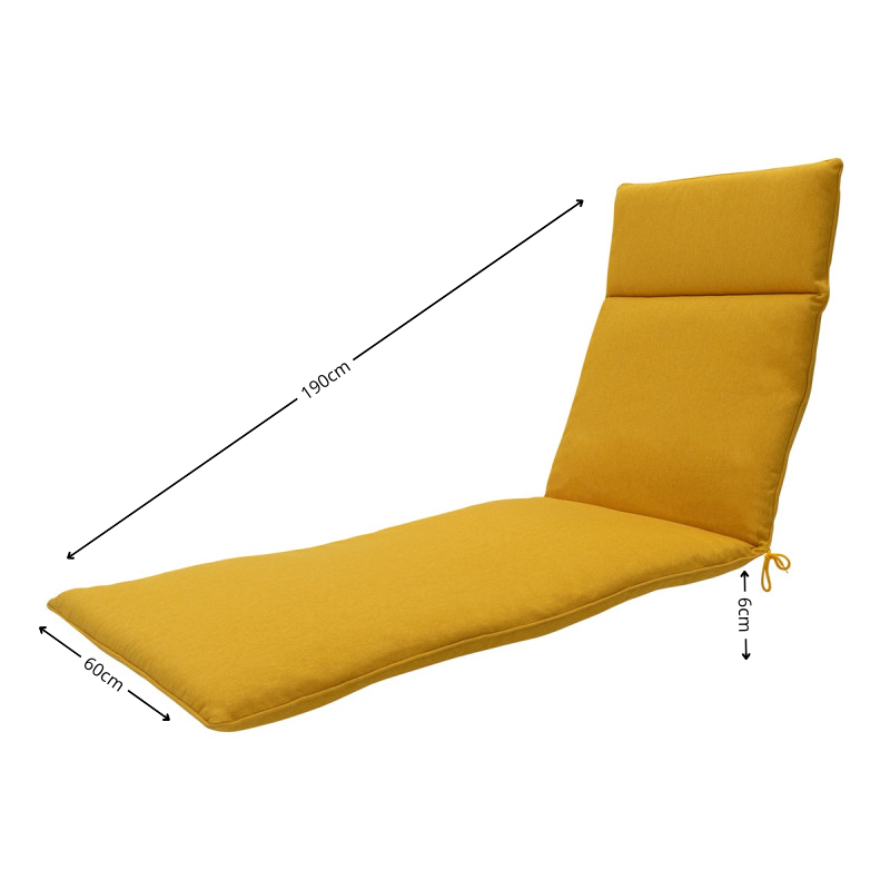 Ligbedkussen ca.190x60cm Gold canvas eco+